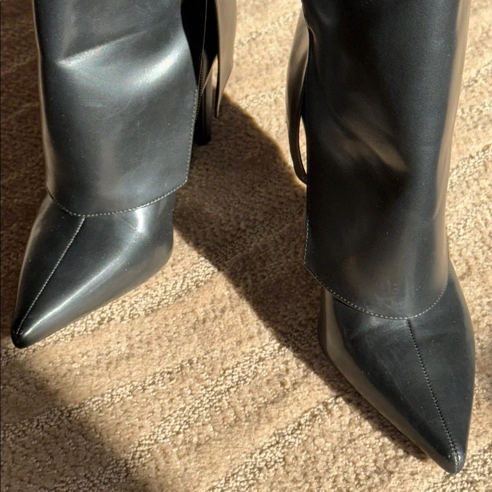 I.N.C. International Concepts Skylar Wide-Calf Fold Over Cuffed‎ Knee High Boots